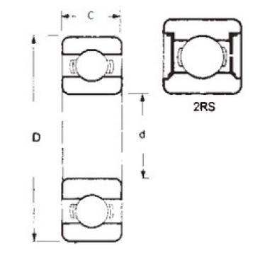 Rodamiento 6008-2RS FBJ