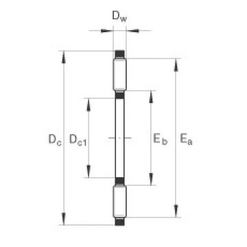 Rodamiento AXK110145 INA