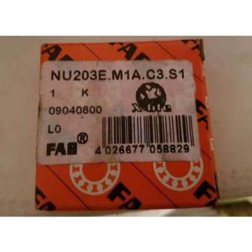 FAG Cylindrical Bearing NU203E M1A C3