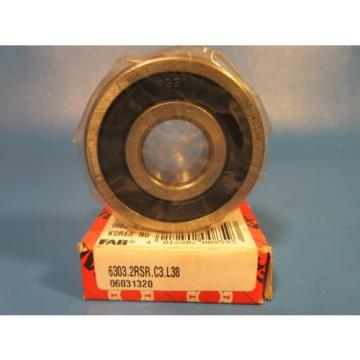 FAG 6303 2RSR C3 Deep Groove Ball Bearing, Single Row Radial (INA, Schaeffler)