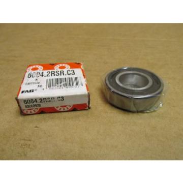 NIB FAG 60042RSRC3 BEARING RUBBER SEALED 6004 2RSR C3 6004 2RS C3 20x42x12 mm