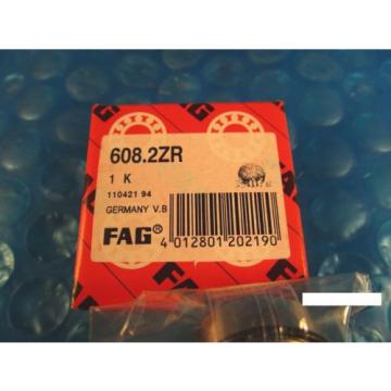 FAG 608 2ZR Deep Groove Roller Bearing 2Z, ZZ (NTN,SKF,Nachi, NSK)