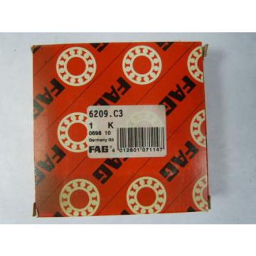 Fag 6209.C3 Ball Bearing 45x85x19mm ! NEW !