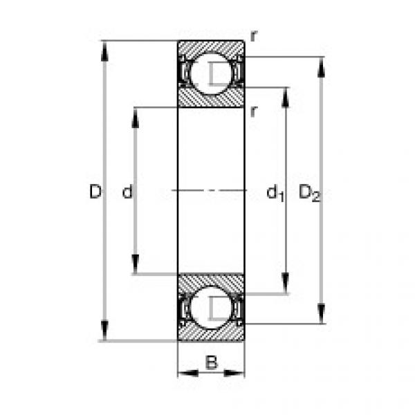 Rodamiento 6316-2RSR FAG #1 image