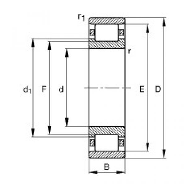 Rodamiento N308-E-TVP2 FAG #1 image