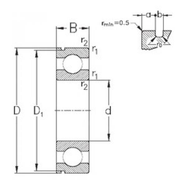 Rodamiento 6011-N NKE #1 image