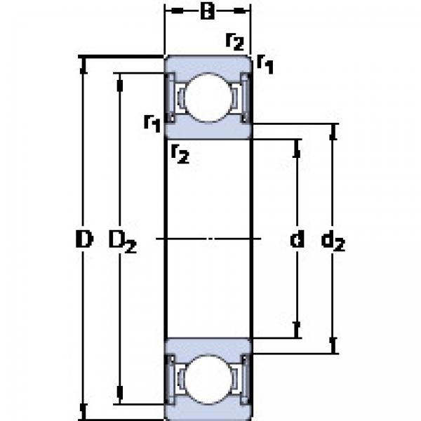 Rodamiento W 6200-2RS1 SKF #1 image