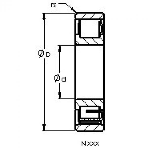 Rodamiento N305 AST #1 image