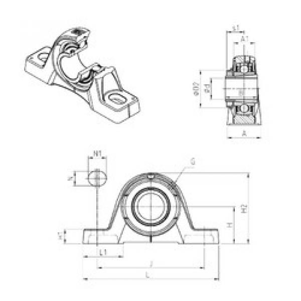 Rodamiento UKPE208H SNR #1 image