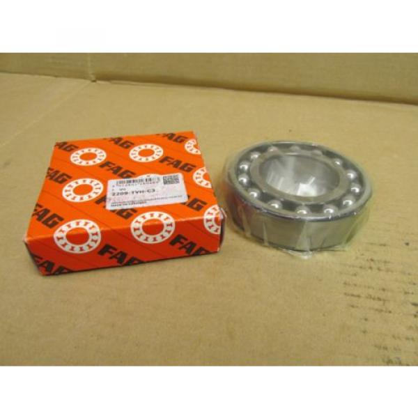 NIB FAG 2209-TVH-C3 SELF ALIGNING BALL BEARING 2209TVHC3 2209 45x85x23 mm #3 image