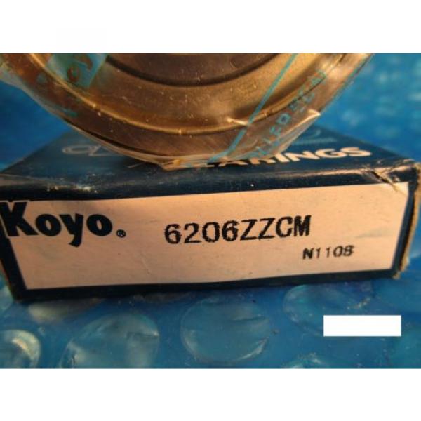 KOYO 6206 ZZ CM, 2Z ,2ZR (=2 Timken 206KDD, SKF, NSK, FAG, NTN) #3 image