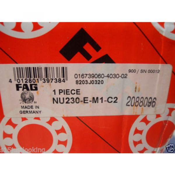 FAG NU230E.M1.C2 SINGLE ROW 150mm CYLINDRICAL ROLLER BEARING #5 image