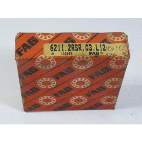 FAG 6211-2RSR-C3 Ball Bearing Deep Groove 1 Row Sealed 55X100X21mm ! NEW ! #5 image